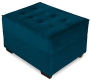 Puff Decorativo Coímbra 60x80 Suede Azul Marinho