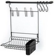 Suporte Para Louça e Utensílios de Cozinha Cook Home 8 - Preto