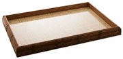 Bandeja Madeira Bambu Com Sisal Natural 45x30x4cm 13442 Woodart