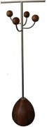 Cabideiro Ekko Estrutura Bronze Light com Base Amendoa Suave 165 cm - 72367 Sun House