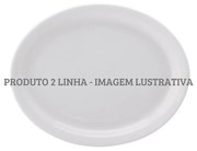 Travessa Rasa Oval 25 Cm Porcelana Schmidt - Mod. Protel 2° Linha 073