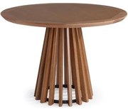 Mesa de Jantar Brisa Tampo Redondo Madeira Verniz Avela 1,30cm - 50982 Sun House