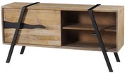 Rack Coliseu Driftwood com Base Aco Grafite 168cm - 49832 Sun House