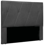 Cabeceira Cama Box Casal 140 cm Aquilla Veludo Preto S04 - D'Rossi