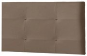 Painel Luna Para Cama Box Solteiro 90 cm Suede Marrom - D'Rossi