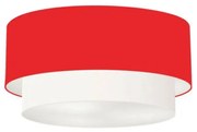 Plafon Para Banheiro Cilíndrico SB-3017 Cúpula Cor Vermelho Branco