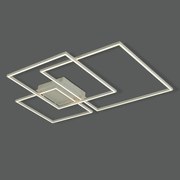 Plafon Canvas 116W Led 3000K Ip20 Branco Bivolt 70X100Cm | Opus Dn 380... (Branco)