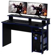 Mesa Para Computador Notebook Gamer ME4153 Preto/Azul - Tecno Mobili