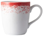 Caneca 225Ml Porcelana Schmidt - Dec. Nevoa Vermelho 2429