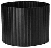 Cachepot Decorativo em Metal 3D Preto 12x14 cm - D'Rossi