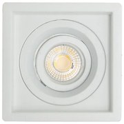 Plafon Embutir Aluminio 8,5Cm - BRANCO