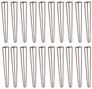 Kit 20 Pés de Metal 60 CM Hairpin Legs Mesa de Canto Aparador Bronze G41