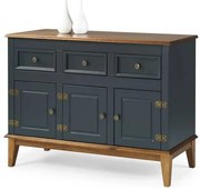 Buffet Antoine 3 Portas e 3 Gavetas Azul Petróleo 114cm - 67876 Sun House