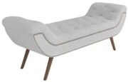 Puff Recamier Calçadeira 160cm Pés Palito Madeira Venêto Z37 Boucle Br