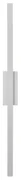 Arandela / Plafon Tec Branco 60X2Cm Led 10W 3000K 620Lm Bivolt Alumini...