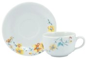 Xícara Café Com Pires 100 Ml Porcelana Schmidt - Dec. Mônica 2345