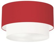 Plafon Para Banheiro Cilíndrico SB-3045 Cúpula Cor Bordo Branco