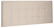 Cabeceira Painel Verona Para Cama Box Casal 140 cm Suede - D'Rossi - Bege