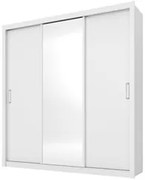 Guarda Roupa 3 Portas 2 Gavetas Residence D02 Branco - Mpozenato