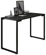 Mesa Escritório 120cm Estilo Industrial New Port  F02 Preto - Mpozenat