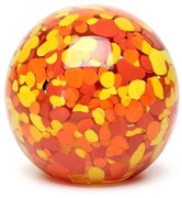 Peso Multicor Grande Bola Amarelo, Laranja e Coral Murano Cristais Cadoro