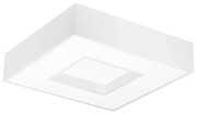 Plafon De Sobrepor Quadrado Cherry 4L E27 38X38X12Cm | Usina 4540/38 (BT - Branco Texturizado)