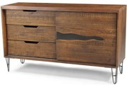 Buffet Aspen Metal Grafite Rustic Brown 152cm - 44627 Sun House