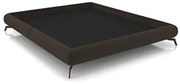 Cama Queen Base Box 158x198cm Pés de Ferro Cold P02 Veludo Marrom - Mp