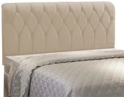 Cabeceira Miami Cama Box Casal 140 cm Suede Bege D'Rossi