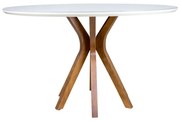 Mesa de Jantar Redonda Vicent 130x130 cm - Wood Prime VM 44311