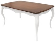 Mesa de Jantar Vintage - 8 Lugares - 2,2m - Branca com Tampo Vintage Provençal Kleiner