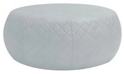 Puff Cleo 105cm Trêsse PU Sintético Branco G15 - Gran Belo