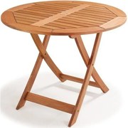 Mesa Dobravel Redonda Primavera Stain Jatoba 90 cm - 34764 Sun House