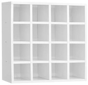 Nicho Porta Toalhas 16 Lugares 52x52cm Branco G01 - AJL Móveis