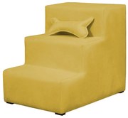 Escada Pet 3 Degraus Almofadada Suede Várias Cores - Amarelo