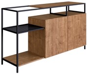 Buffet Bar Dinâmico New Vermont e Preto 135 cm - D'Rossi