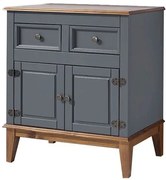 Buffet Antoine 2 Portas e 2 Gavetas Cinza com Amendoa 83cm - 54723 Sun House