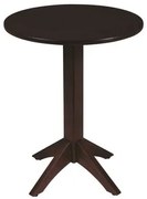 Mesa de Madeira Tramontina London Redonda em Tauarí Castanho Escuro 2 Lugares 60 cm