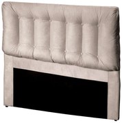 Cabeceira Cama Box Casal 140cm Conforto Suede Bege - Sheep Estofados - Bege