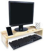 Mesa Suporte Apoio Base Para Monitor Notebook Mesinha Escrivaninha Com Porta Copo