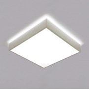 Plafon Mold Quadrado 43,5X43,5X9,2Cm Led 56W Bivolt - Usina 19710/48 (BT - Branco Texturizado, 3000k)