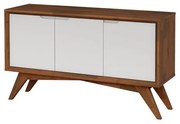 Buffet Serafim 3 Portas Pinhão e Branco - Wood Prime MP 27628