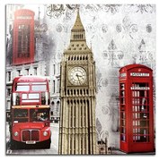 QUADO DECORATIVO MDF LONDRES 24X24CM - D