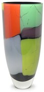 Vaso 222 MS Lascas Coloridas Murano Cristais Cadoro
