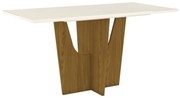 Mesa de Jantar Vértice 1600 06 Lugares Nature Off White