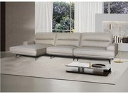 Sofá de Couro Modular Pequim com Chaise - 325cm