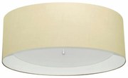 Plafon de Sobrepor Cilíndrico SP-3008 Cúpula Cor Algodão Crú Branco