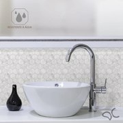 Papel de Parede Pastilha Colmeia Marble