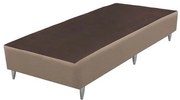 Base Sommier de Cama Box Linho Bege Solteiro 88cm - 70524 Sun House