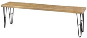 Banco Bronx Live Edge Driftwood com Base Grafite 115cm - 64048 Sun House